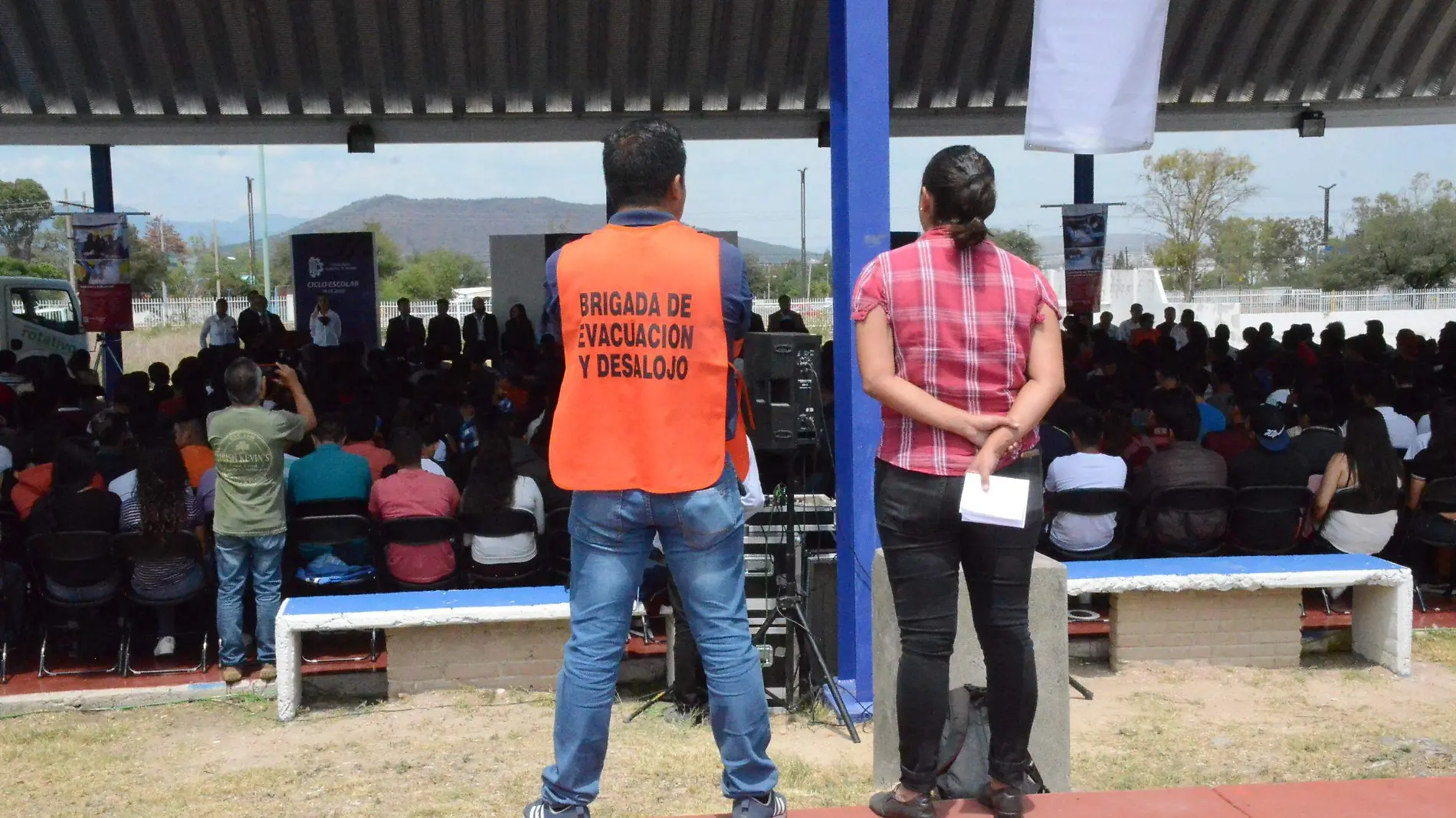 La brigada opera sobre todo en los eventos masivos. Foto Luis Luévanos.